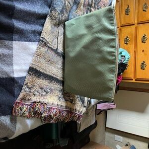 Sonia Kashuk Olive Green Clutch